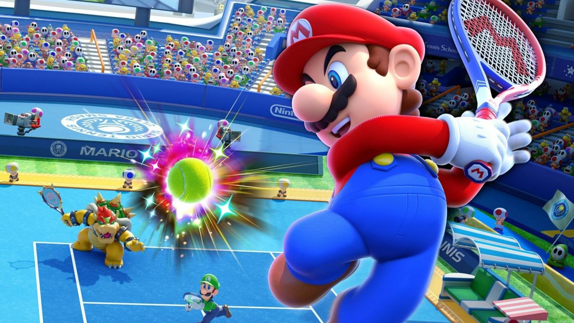 Возможностях играть. Mario Tennis. Супер Марио теннис. Нинтендо свитч теннис. Марио теннис Switch.