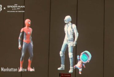 PUBG Mobile Celebrates Spider-Man: No Way Home Collaboration with NYC Projection Light Show