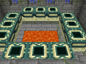 How do you create an end portal in Minecraft?