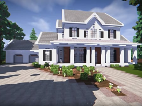 How do you decorate a house in Minecraft exterior?