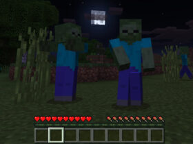 What scares zombies away in Minecraft?