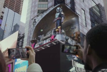 Boba Fett's New ILM Technology "billboard" In Times Square is the next level illusion
