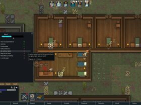 How do I check my room stats in Rimworld?