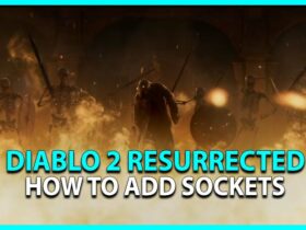 How do you add sockets to resurrected in Diablo 2?