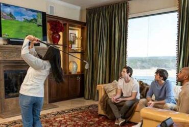 This affordable simulator lets you play golf at home