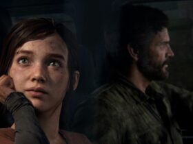 Ellie and Joel driving in The Last of Us Part 1